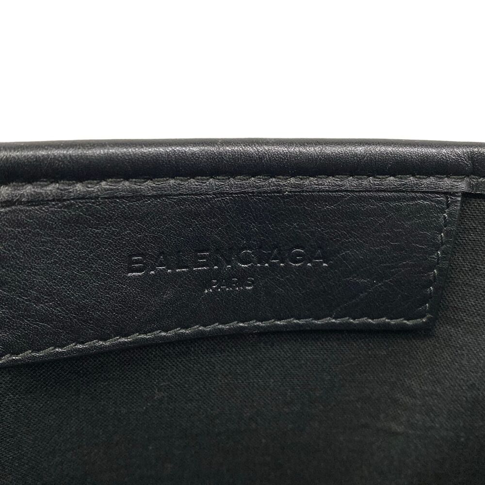 Balenciaga Navy Cabas XS Tote Bag 390346 White Black Canvas Leather - Picture 9 of 15